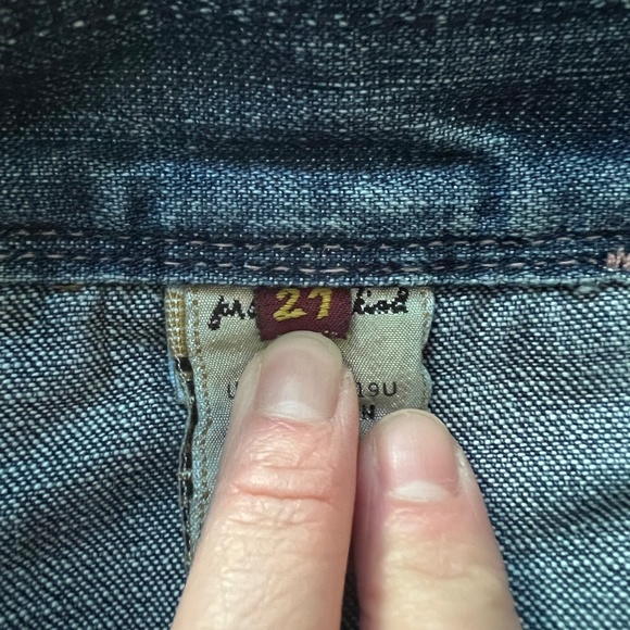 7 for all Mankind Denim Mini Skirt - Picture 4 of 5